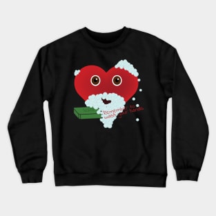 Masked Heart - Remember to wash your hands Crewneck Sweatshirt